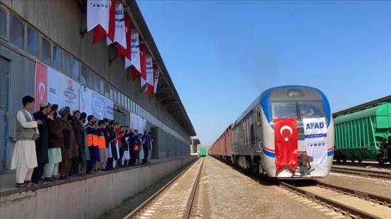 Turkiye&#039;s 2nd &#039;charity train&#039; reaches Afghanistan in time of need