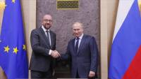 Putin asks EU to press Kyiv to open humanitarian corridors