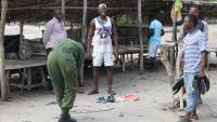 Volunteer ocean caretakers in Kenya work on International Plastic Bag Free Day