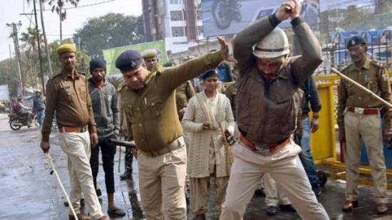 Outrage after video shows Indian police beating Muslim men in public