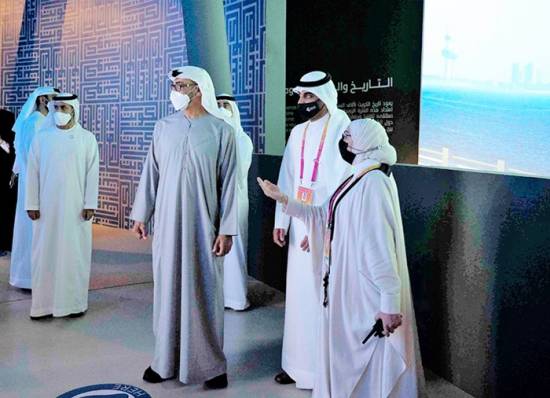 UAE Crown Prince visits Kuwait, Qatar pavilions