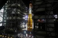 Final stretch: NASA&#039;s next-gen moon rocket sets out for launch pad