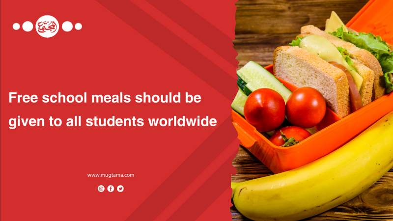 Free school meals should be given to all students worldwide