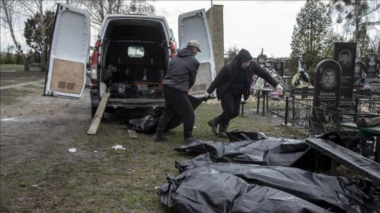 Ukraine says 40 victims of mass grave in Bucha are civilians