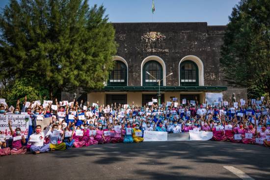 Myanmar protesters commemorate 1962 student resistance