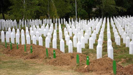 Silence falls over Srebrenica memorial cemetery after day of tearful farewells