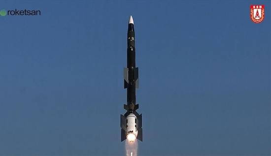 Turkey test-fires air defense missile Siper