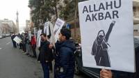 Iranian students protest outside Indian Embassy against hijab ban