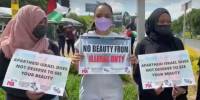 &quot;South African protesters demand boycott of Miss Universe pageant in &quot;Israel