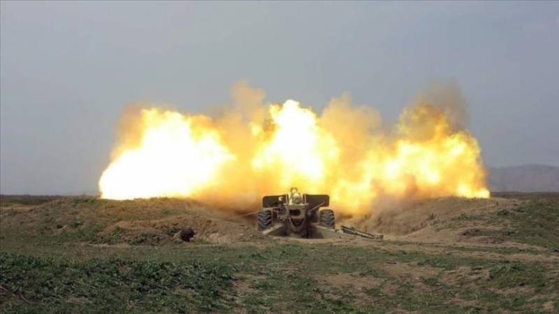 Armenian forces fire on Azerbaijani positions near border