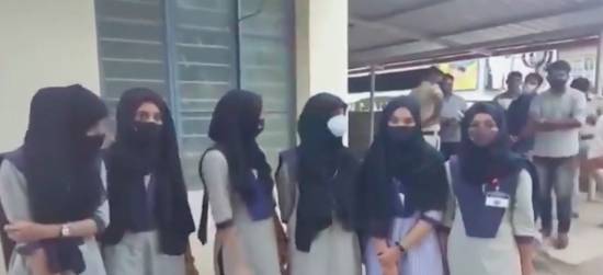 Muslim students wearing hijabs kept out of classroom for weeks at Indian college