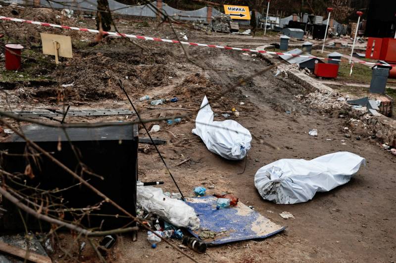 Mass grave containing bodies of civilians found near Kyiv