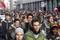 Italy unions protest over projected decline in school spending