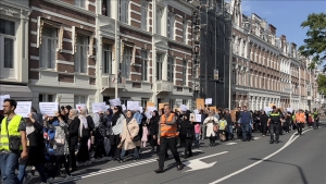 Muslims Protest Against Quran Burning in The Hague