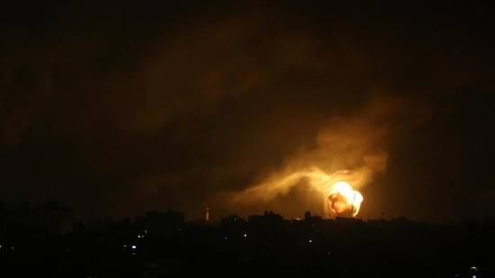 Zionist warplanes carries out nearly 30 airstrikes on Gaza Strip