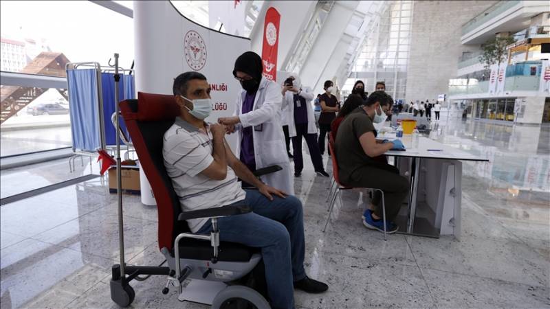 Over 123.6M coronavirus vaccine shots given in Turkey to date