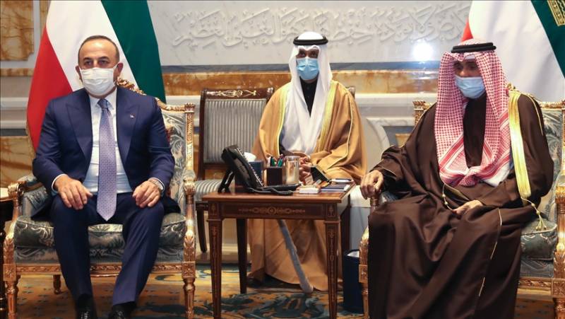 Turkish Foreign Minister Mevlut Cavusoglu congratulates Kuwait for its successful role in resolution of Gulf crisis