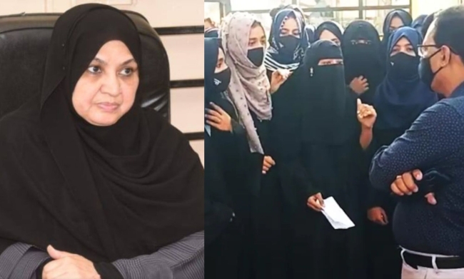 India: Newly elected Congress MLA Kaneez Fatima, &quot;We will lift ban on Hijab.&quot;