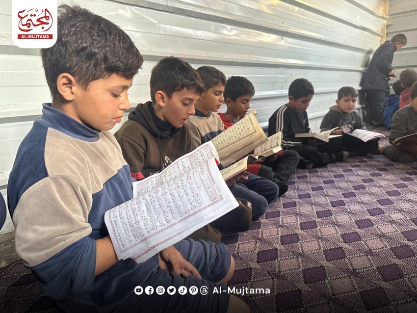 Despite relentless bombing, forced displacement, and hunger, they remained steadfast in memorizing and reciting the Quran.
