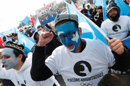 Uyghurs in Turkey call for Beijing Olympics boycott as Games begin