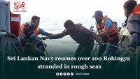 Sri Lankan Navy rescues over 100 Rohingya stranded in rough seas