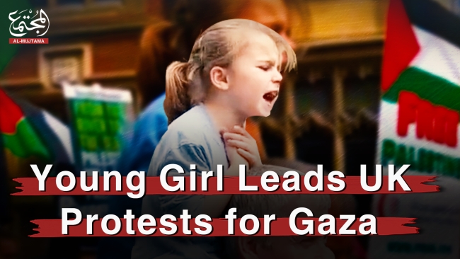 Young Girl Leads UK Protests for Gaza