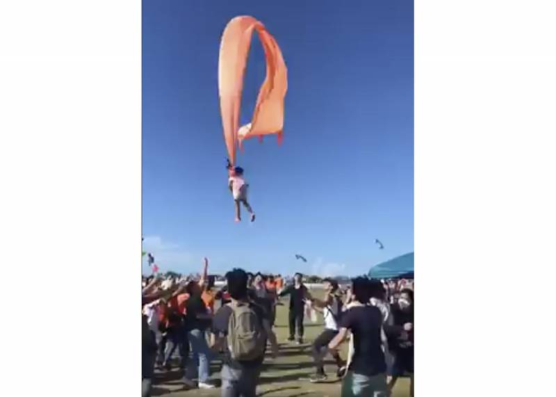 3-year-old girl safe after being lofted by kite in Taiwan