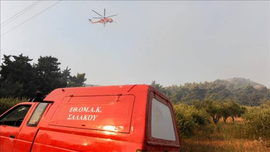 Firefighters battling blazes across Greece