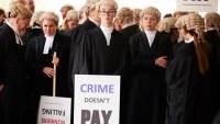 Barristers continue strike in England, Wales