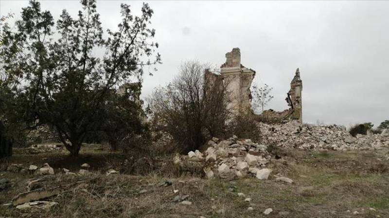 Armenian army turned Azerbaijani Aghdam into ruined city with No steady building before withdrawal