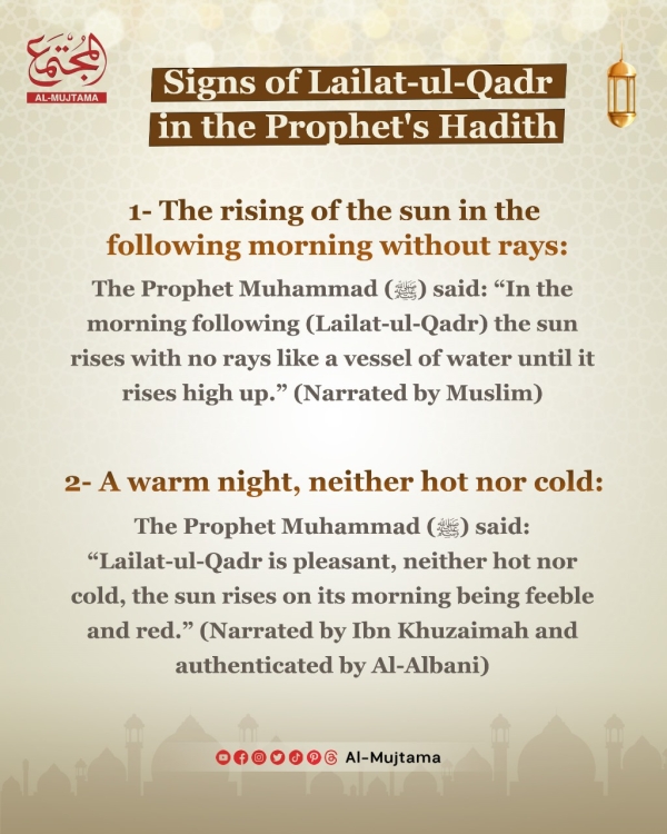 4 Signs of Lailat-ul-Qadr in the Prophet&#039;s Hadith